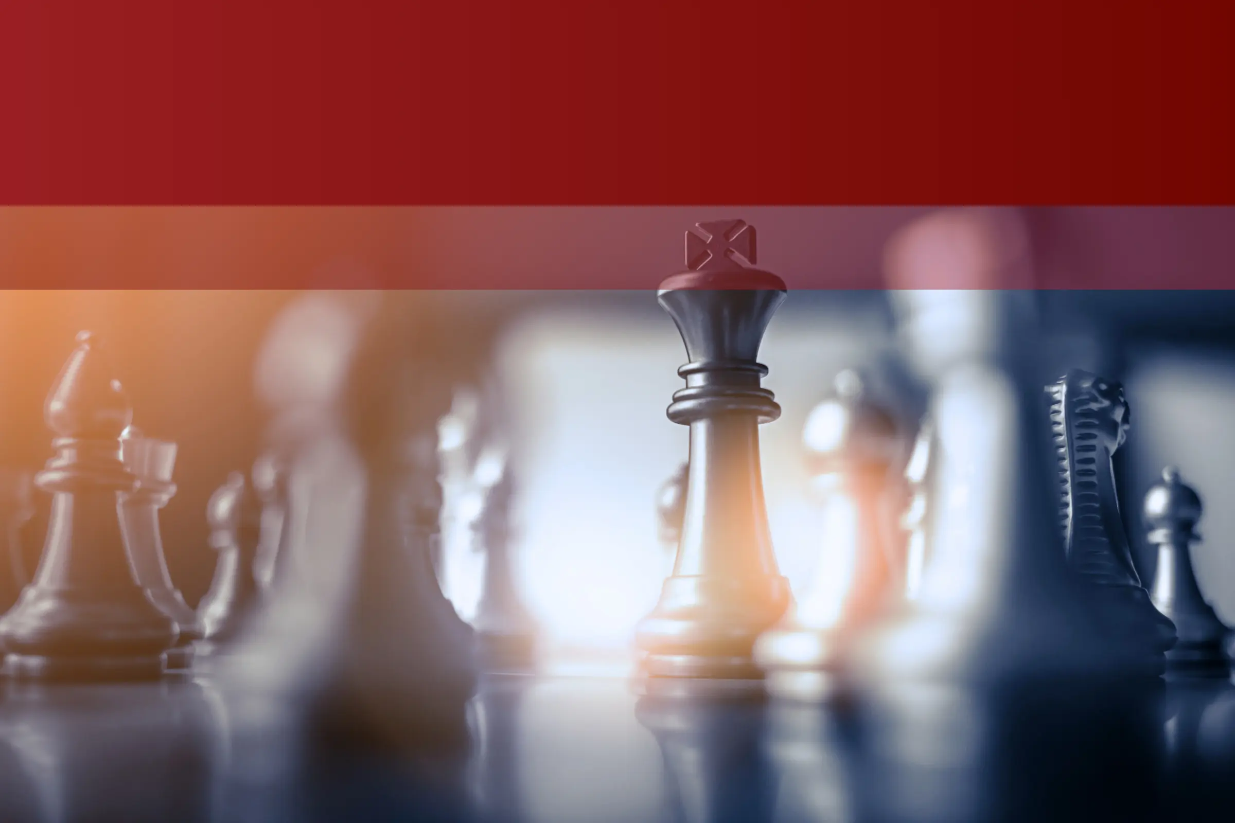 Strategy represented by a chess board